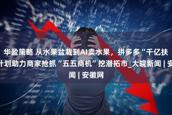 华盈策略 从水果盆栽到AI卖水果，拼多多“千亿扶持”计划助力商家抢抓“五五商机”挖潜拓市_大皖新闻 | 安徽网